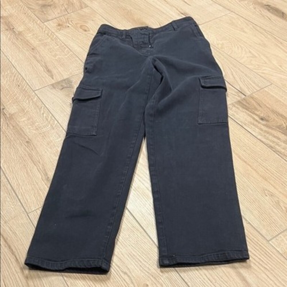 Aritzia Wilfred Free Modern Cargo Pant - Dark washed black